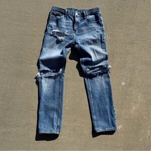 Levi's Men's Slim Fit Distressed Blue Jeans